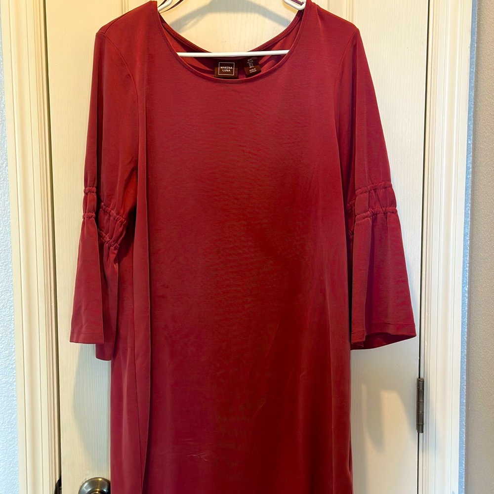 Marina Luna Dress with bell sleeves